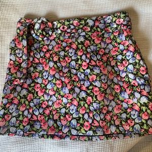 Zara UK floral skirt